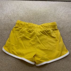 yellow shorts